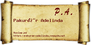 Pakurár Adelinda névjegykártya